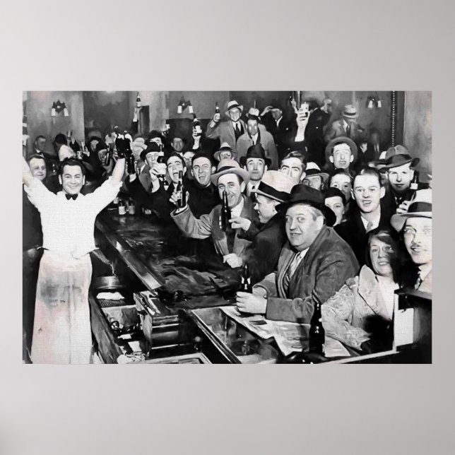 DEC 5, 1933: FÖRBUDET SLUTAR PAINTERLY POSTER (Framsidan)