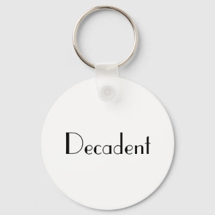 Decadent Art Deco-typografi Nyckelring