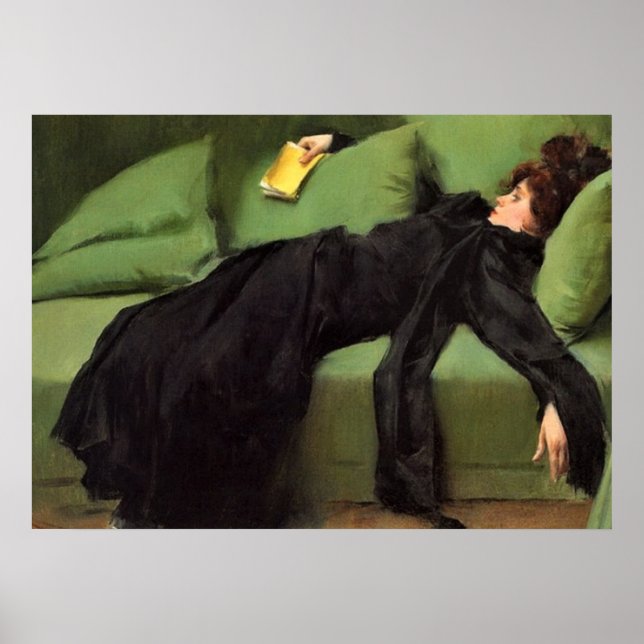 Decadent Young Woman after Dance Ceramic Til Poster (Framsidan)