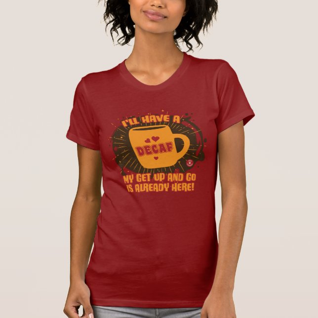 Decaf Energy T Shirt (Framsida)