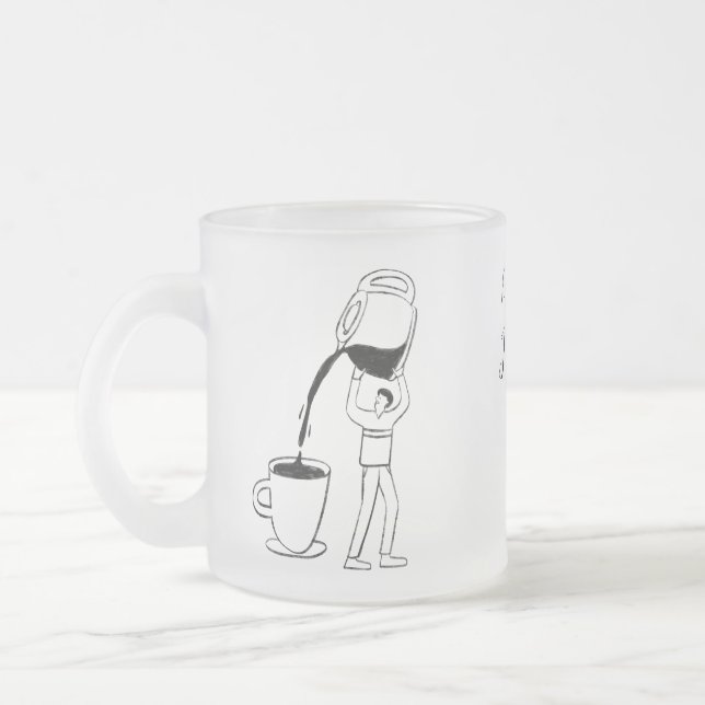 Decaf? No thanks. I only run on high-octane fuel! Frostad Glasmugg (Vänster)