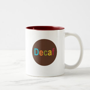 Decaf pricker muggen Två-Tonad mugg