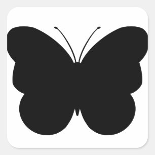 Decal-värde för cute Butterfly-klippning Fyrkantigt Klistermärke