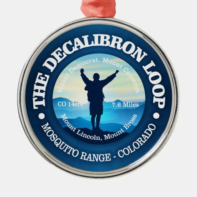 Decalibron Loop (hiking) Julgransprydnad Metall (Framsidan)