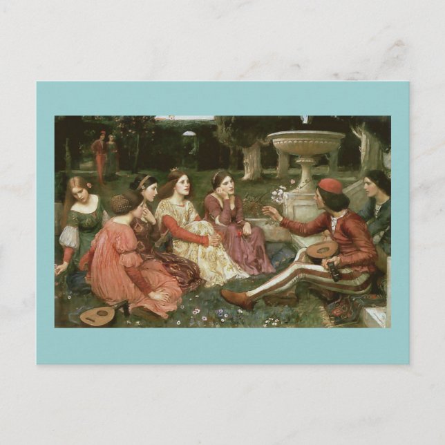 Decameron från John William Waterhouse (1916) Vykort (Framsida)