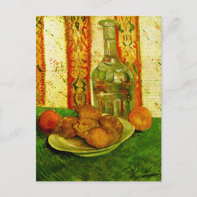 Decanter Lemons & Plate Van Gogh Fine Art Vykort (Framsida)