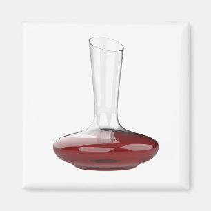 Decanter med röd vin magnet