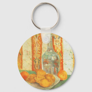 Decanter och Lemons på ett plan av Vincent van Gog Nyckelring