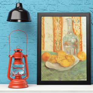Decanter och Lemons på ett plan av Vincent van Gog Poster