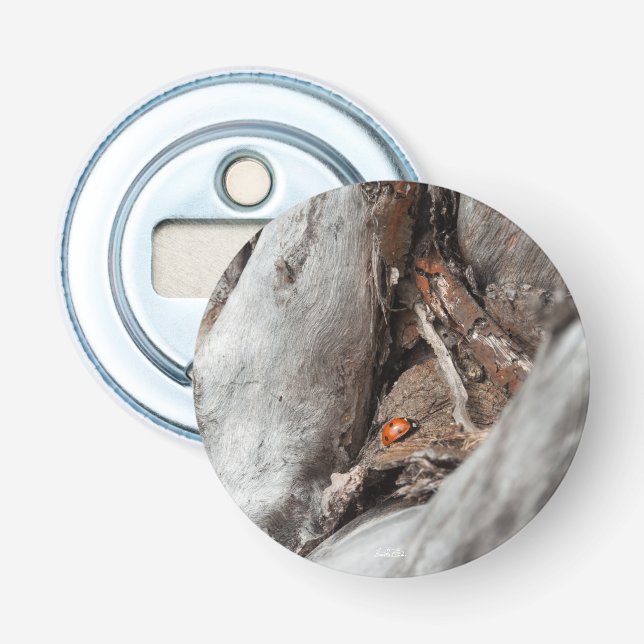 Décapsuleur aimanté photo d'une coccinelle flasköppnare (Framsidan)