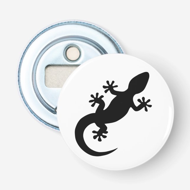 Décapsuleur Gecko noir Flasköppnare (Framsidan)