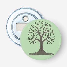 🌳 Décapsuleur Magnétique Arbre de Vie Vert Pâle Flasköppnare