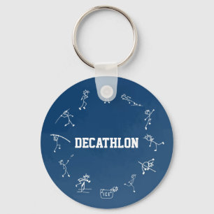Decathlon Stickman Track and Fält Athletics Blue Nyckelring