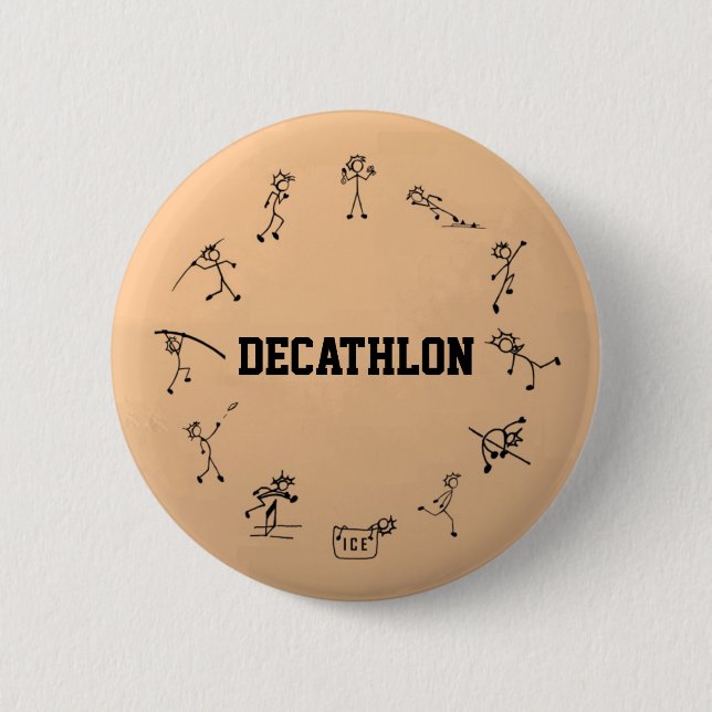 Decathlon Stickman Track and Fält Athletics Knapp (Framsida)