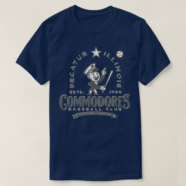 Decatur Illinois Commodoodores T Shirt (Design framsida)