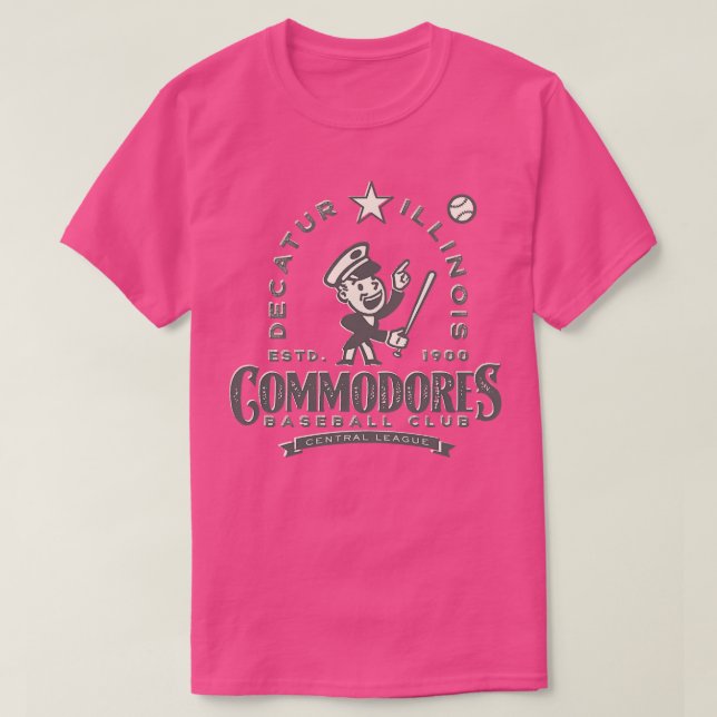 Decatur Illinois Commodoodores T Shirt (Design framsida)