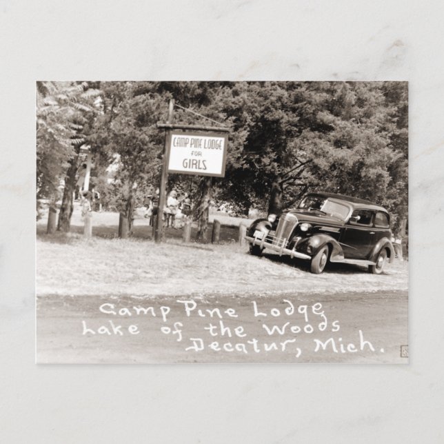 Decatur Michigan Postcard Vykort (Framsida)