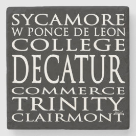 Decatur Underlägg, Decatur Georgia Underlägg, Deca Underlägg Sten