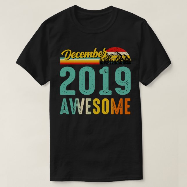 December 2019 Birthday Gift Shirt Vintage december T (Design framsida)