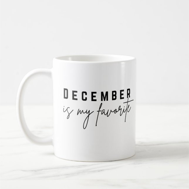 December är min favorit kaffemugg (Vänster)