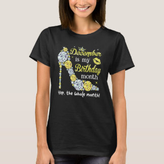 December är min födelsedag Kvinnors födelsedag Kvi T Shirt