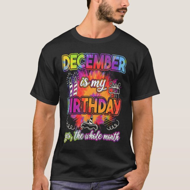 December är min födelsedag t shirt (Framsida)