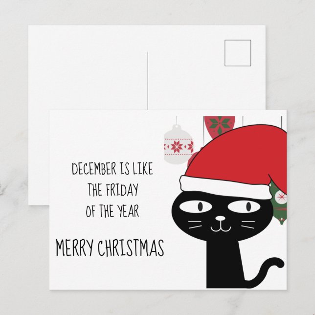 december är som FREDAG i Anpassningsbarna för Euro Helg Vykort (Fram/baksida)