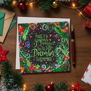December att minnas Inspirerande Inspirationskraft Julkort