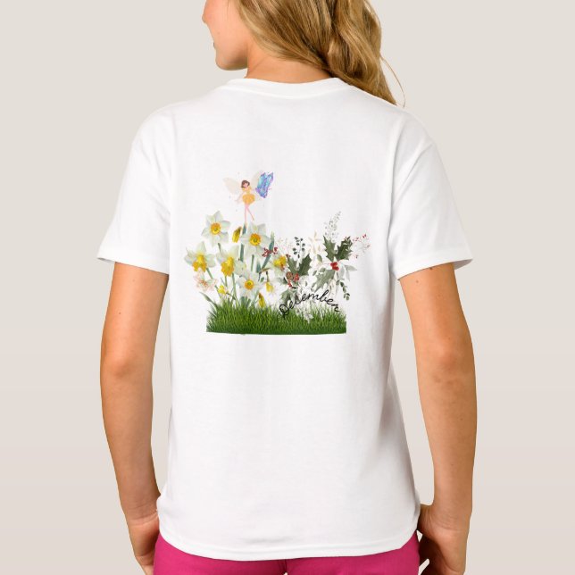 December Birth Flowers och Stone T Shirt (Baksida)