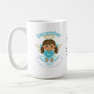 December Birthstone ängelbrunett Kaffemugg