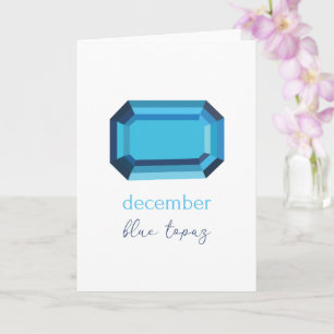 December Birthstone Blue Topaz Kort
