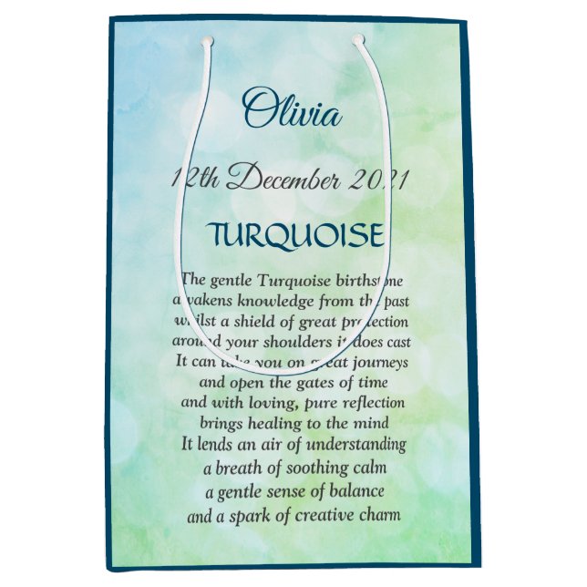 December Birthstone Turcos design (Framsidan)