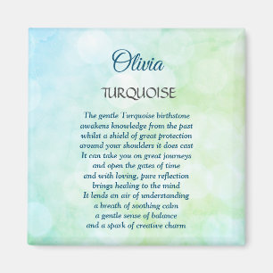 December Birthstone Turcos design Magnet