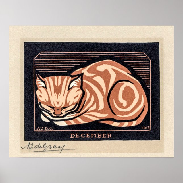 December Cat - Julie de Graag Poster (Framsidan)