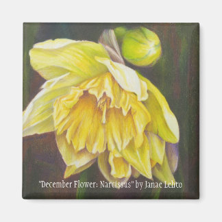 "December Flower: Narcissus" av Janae Lehto Magnet