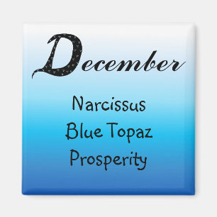 December Födelsedag Magnet