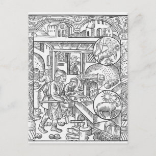 December från Almanach des Bergers 1491 Vykort