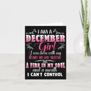 December Girls Fire in my Soul Mouth jag kan inte  Kort