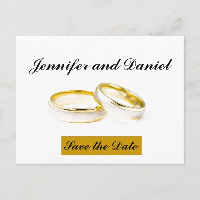 December Hochsannor Annonsera datum för bröllop Meddelande Vykort (Framsida)