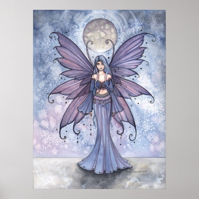 December i Blue Fairy Poster av Molly Harrison (Framsidan)