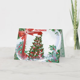 December Julhälsningskort Kort