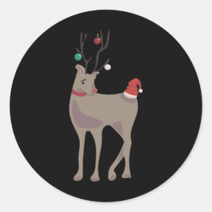 [december] Julren (12 Månaders Kalender C Runt Klistermärke