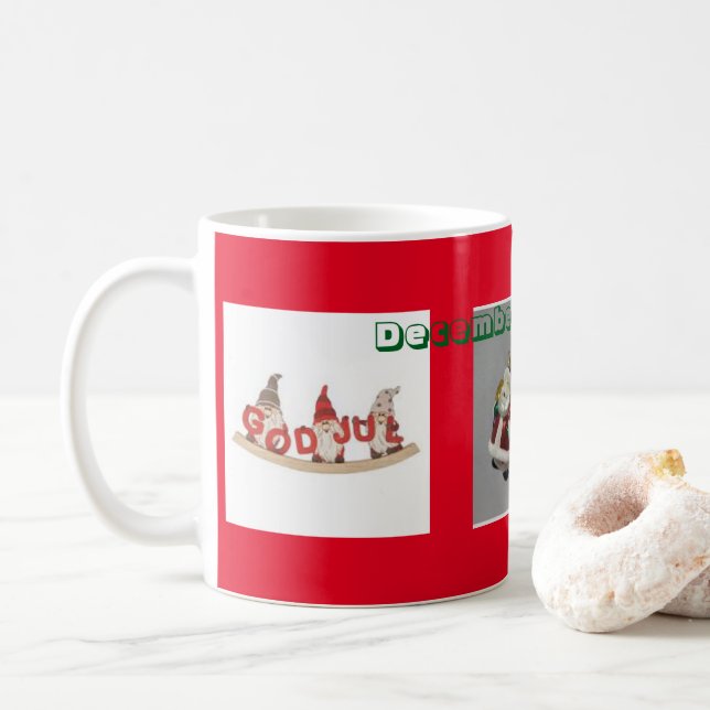 december kop kaffemugg (Med munk)