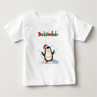 December - Lycklig Penguin - Baby Tee
