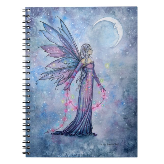 December Moon Fairy Anteckningsbok av Molly Harris (Framsidan)