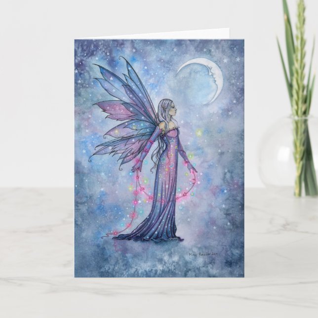 December Moon Sagokonst Tom Greeting Card Kort (Framsida)