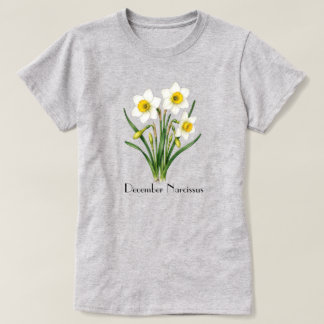 December Narcissus Blommor T-Shirt