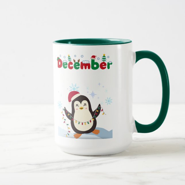December Penguin Helgdag Coffee Mugg (Höger)