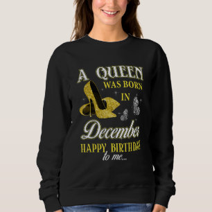 December Queen Födelsedagsfest Women Girl Diamond T Shirt