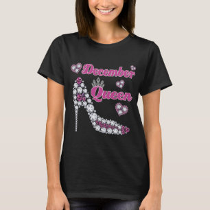 December Queen Grattis på födelsedagen High Heel B T Shirt